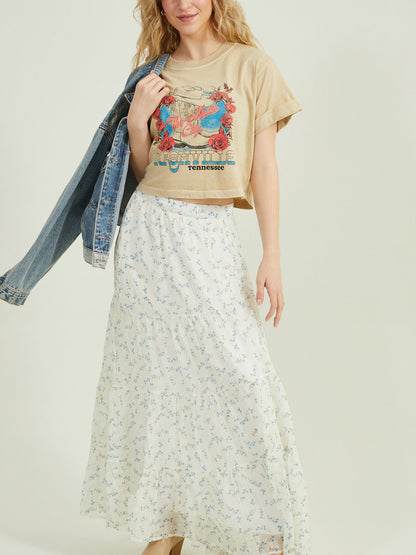 Women's Kinny Floral Maxi Skirt