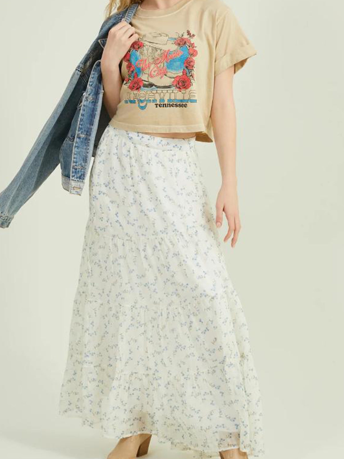 Women's Kinny Floral Maxi Skirt