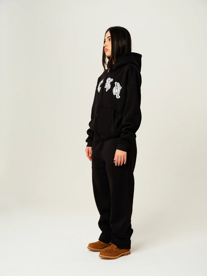 Couple Fashion Print Zip-Up Hoodie