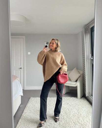 Women's New Winter Sweet Round Neck Casual Pullover Sweater